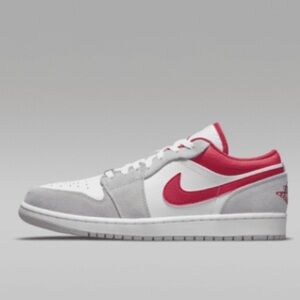 Jordan men Sneakers - Red and White